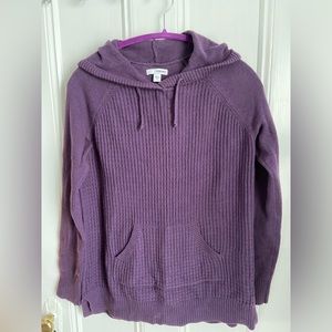 Sonoma Hooded Purple Sweater